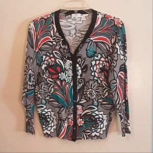 Crown & Ivy Short 3/4 Sleeve Cardigan